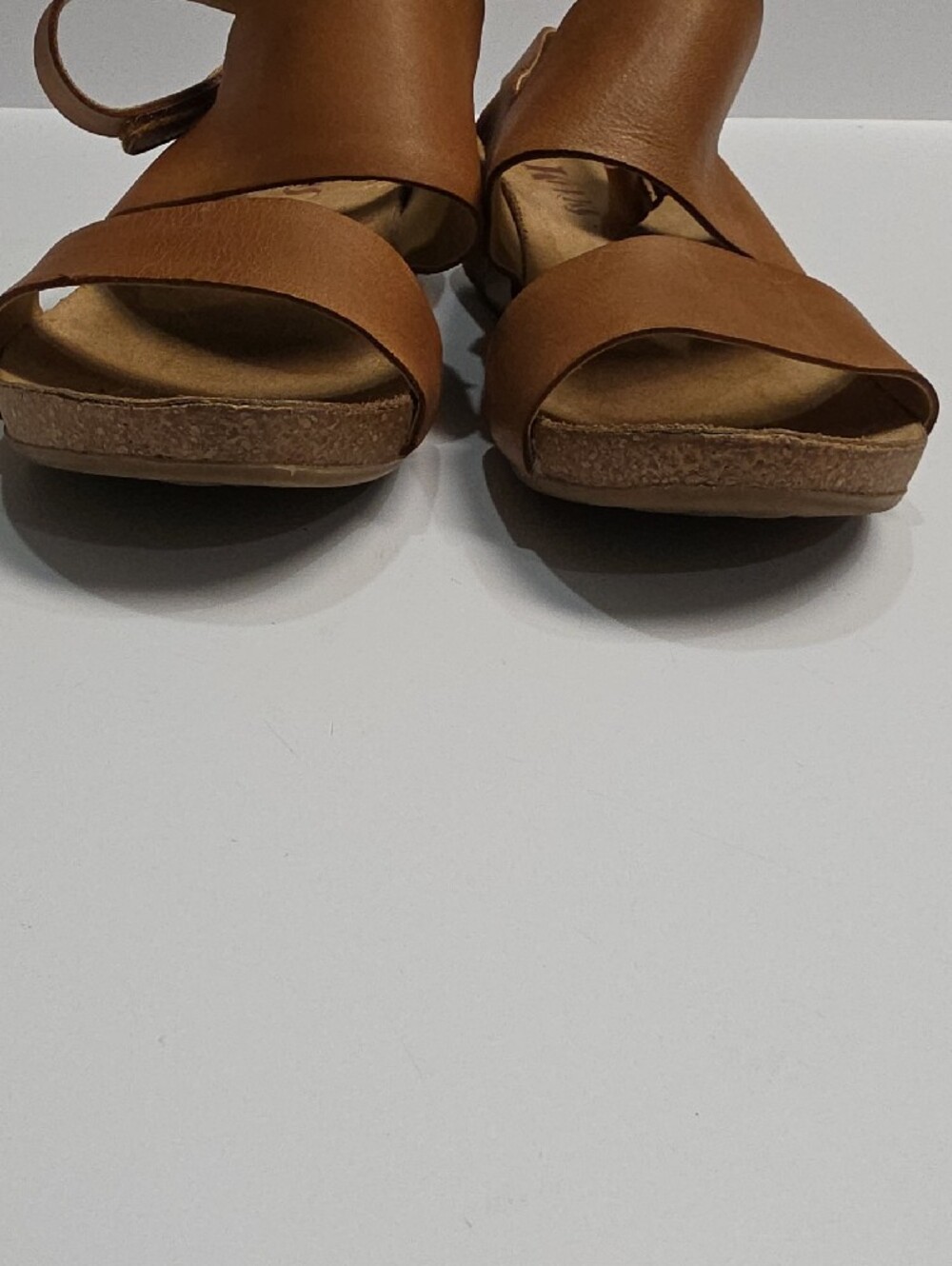 Korks by Kork-Ease Tan Leather Slingback Comfort Sandals - Size 7 - Picture 9 of 10